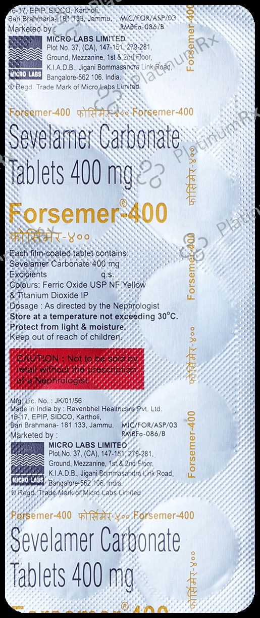 Forsemer 400mg Tablet