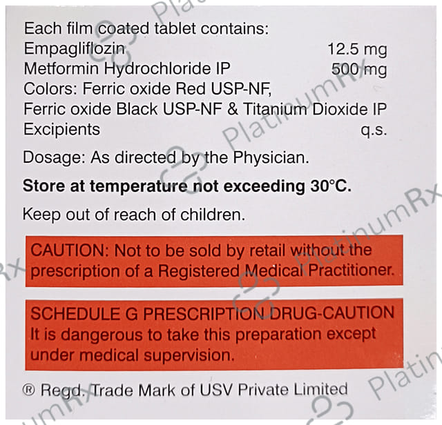 Xenia M 12.5/500mg Tablet 10s