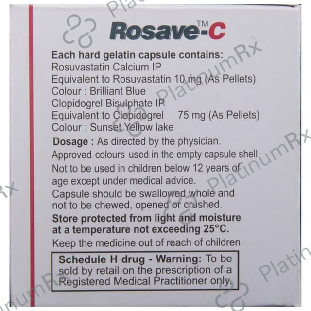 Rosave C 75/10mg Capsule 10s