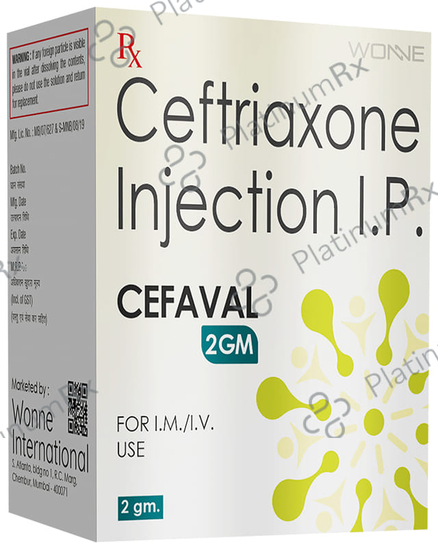Cefaval 2gm Injection 1s