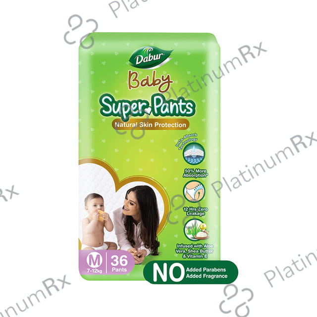 Dabur Baby Super Pants with Aloe Vera, Shea Butter & Vitamin E - Size Medium