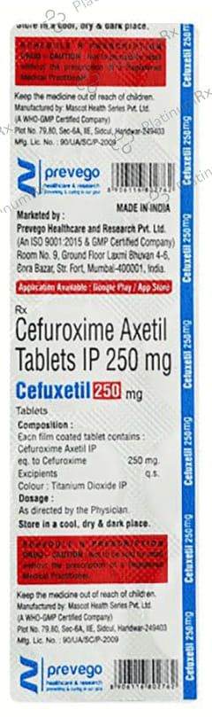 Cefuxetil 250mg Tablet 10s