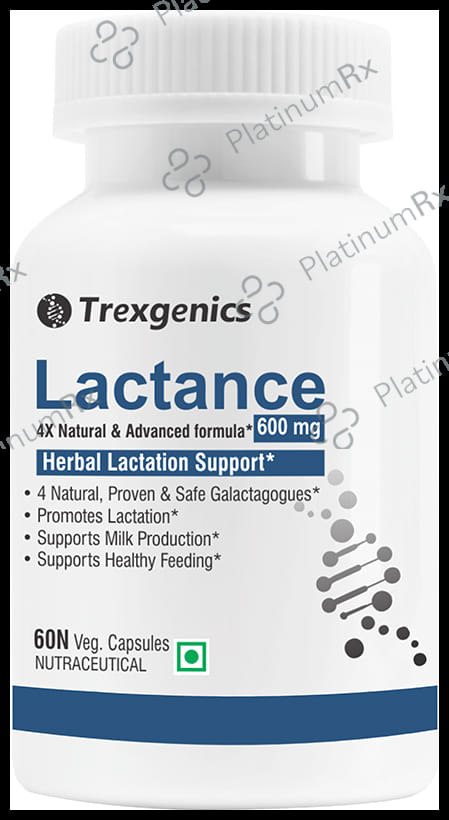 Trexgenics Lactance 600mg Lactation Support Veg Capsule