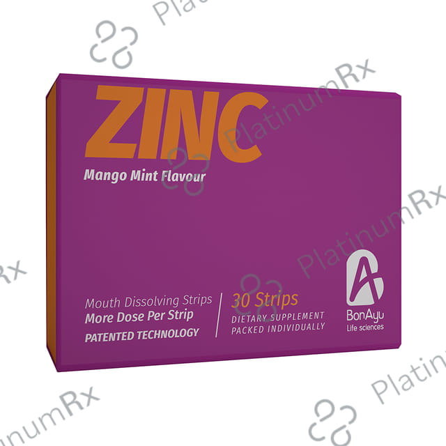 BonAyu Zinc Mouth Dissolving Mango Mint Strip