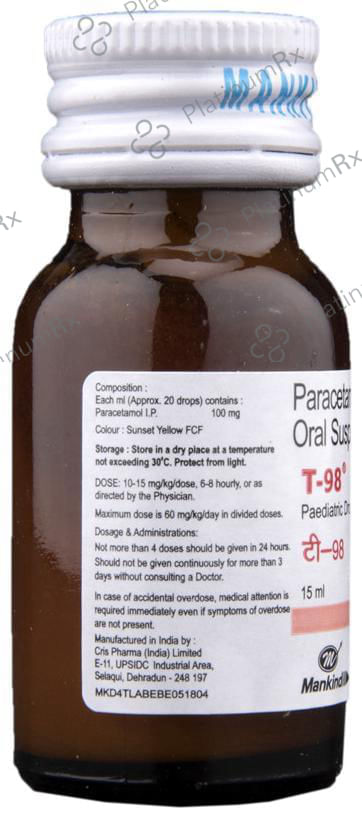 T 98 Paediatric Drops 15ml