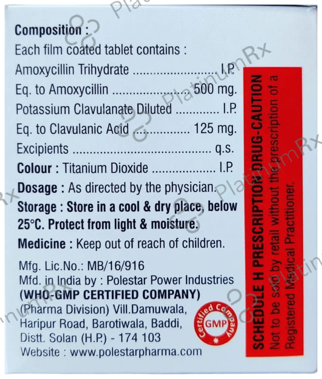 Saromoxy-CV 625 Tablet