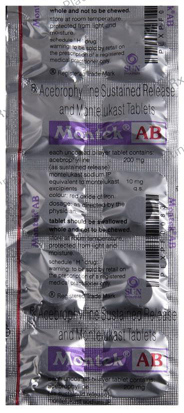 Montek Ab 200/10mg Tablet 10s