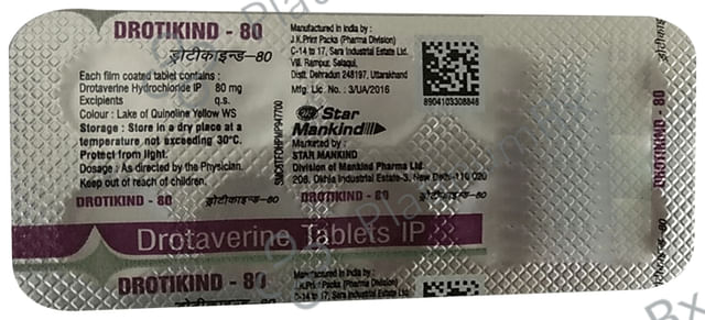 Drotikind 80mg Tablet
