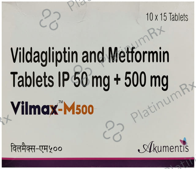 Vilmax M 500/50mg Tablet 15s