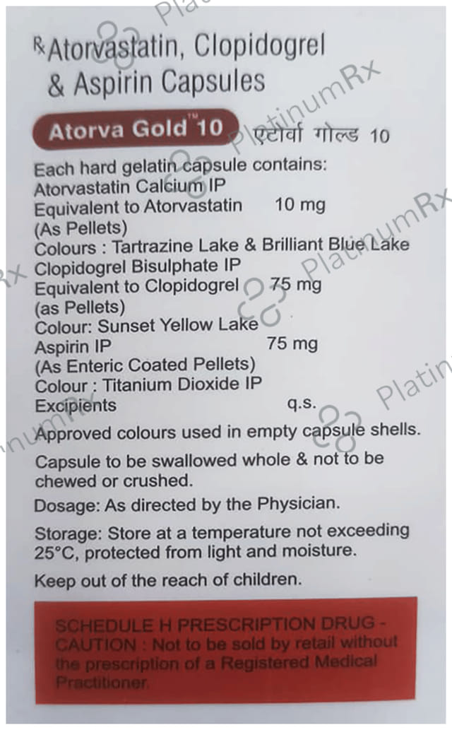 Atorva Gold 10mg Capsule 10s