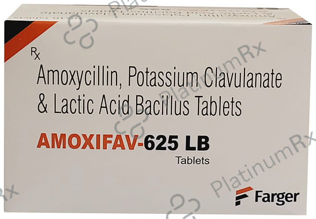 Amoxifav LB 125/500mg Tablet 10s