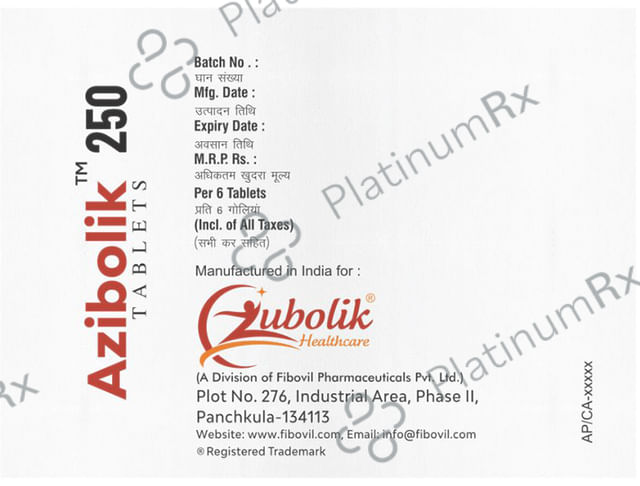Azibolik 250 Tablet