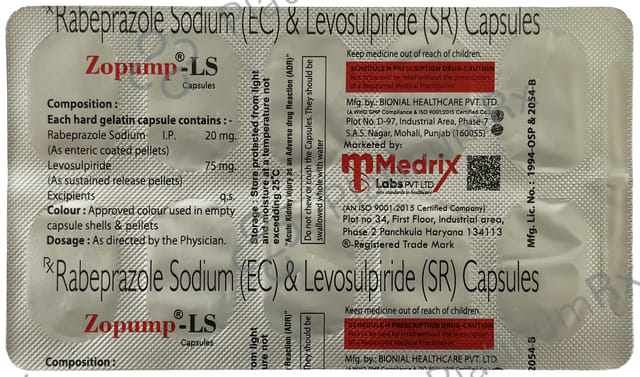 Zopump LS 75/20mg Capsule 10s