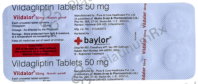 Vildalor 50mg Tablet