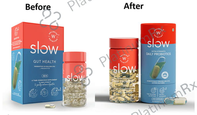 Wellbeing Nutrition Slow Gut Health with Prebiotics & Probiotics Vegan Omega Oil Capsule 60s