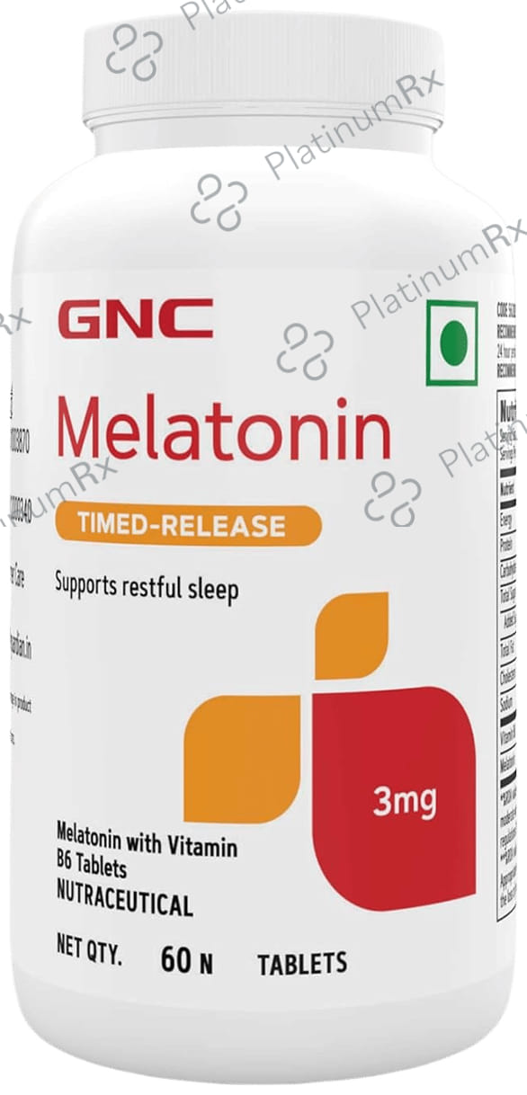 GNC Melatonin 3mg Timed-Release Tablet