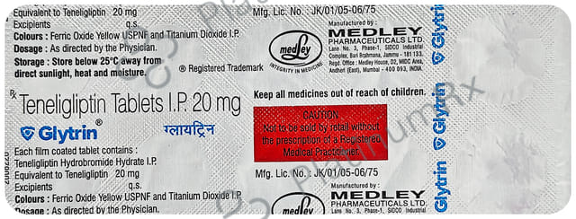 Glytrin 20mg Tablet 10s