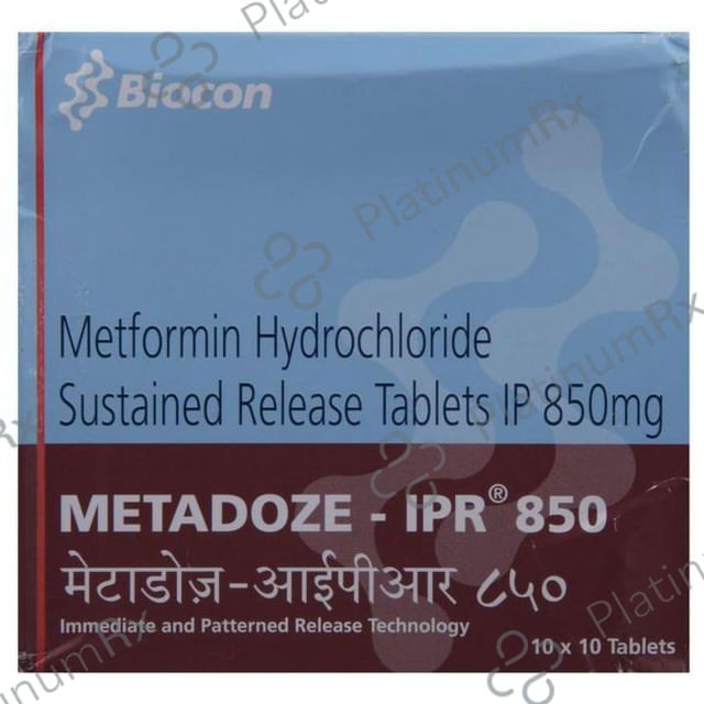 Metadoze IPR 850mg Tablet SR 10s