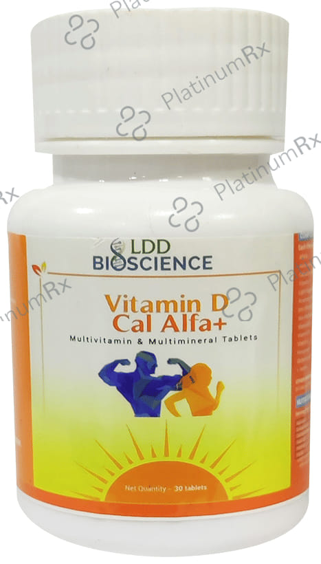LDD Bioscience Vitamin D Cal Alfa+ - Multivitamin & Multimineral for Healthy Bones & Teeth - Tablet 30 Tablet