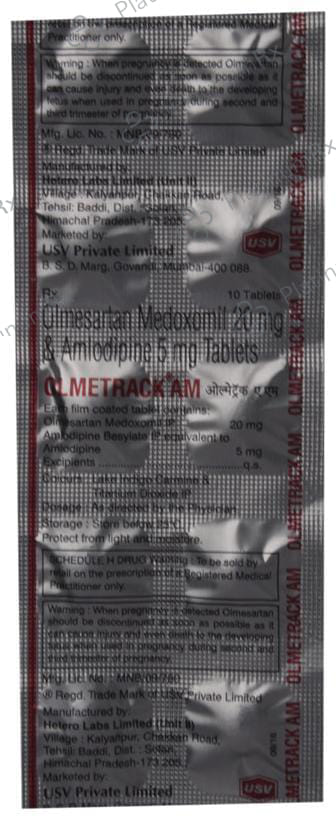 Olmetrack AM 5/20mg Tablet 10s
