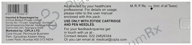 Zotide Delivery Device Pen 1s