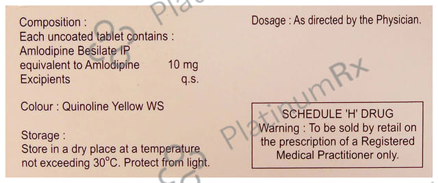 Amlokind 10mg Tablet 10s