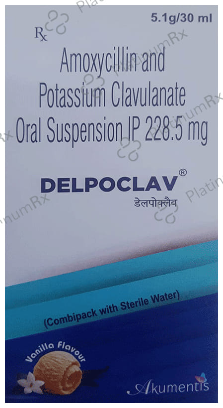 Delpoclav 200 mg/28.5 mg Suspension