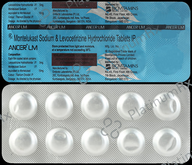 Ancer LM 5/10mg Tablet 10s