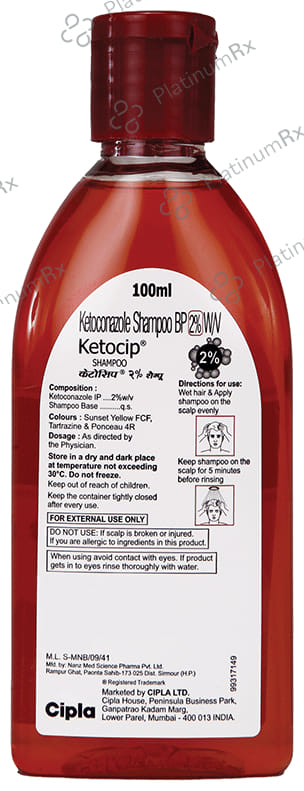 Ketocip 2% Shampoo 100ml