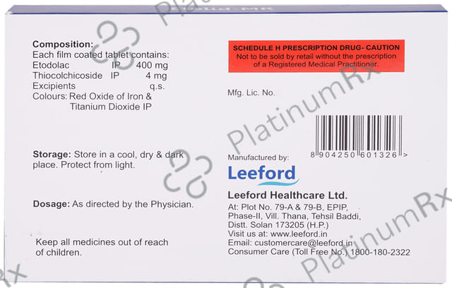 Etolid MR 400/4mg Tablet 10s