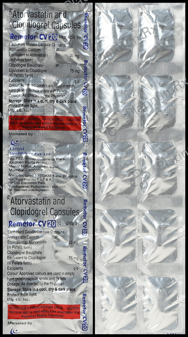 Remetor CV 20/75mg Capsule 10s
