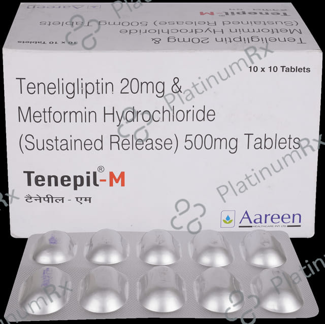 Tenepil M 500/20mg Tablet SR 10s