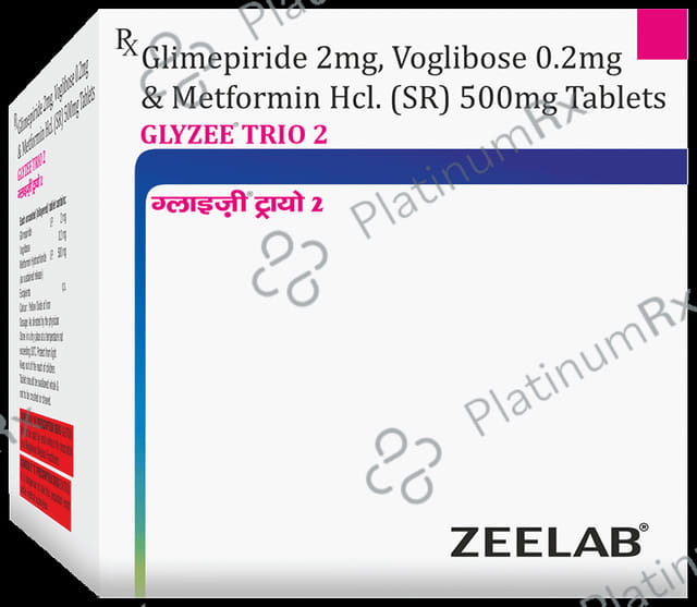 Glyzee Trio 2/500/0.2mg Tablet SR 15s