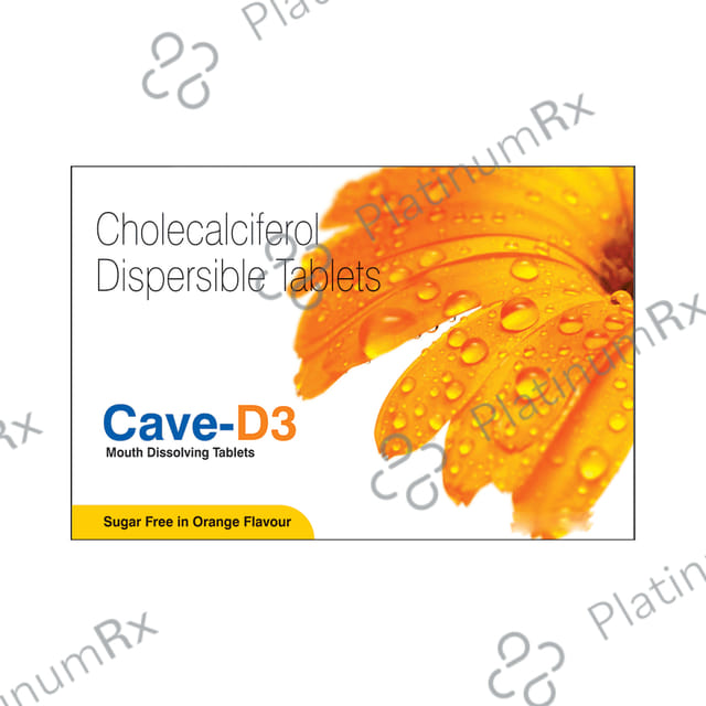 Cave-D3 Tablet MD Orange Sugar Free
