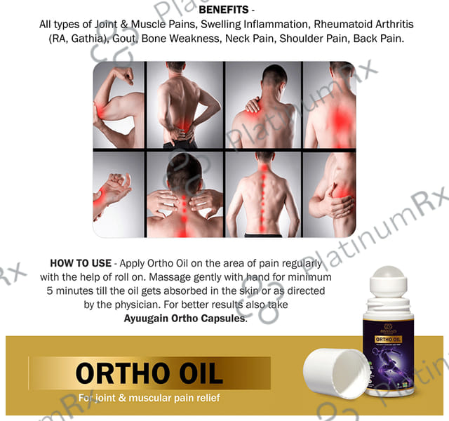 Ayuugain Ortho Oil for Joint & Muscular Pain Relief