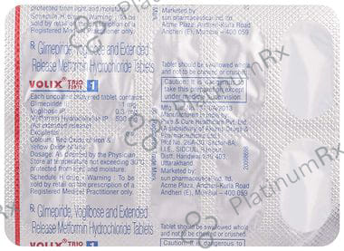 Volix Trio Forte 1/500/0.3mg Tablet ER 10s