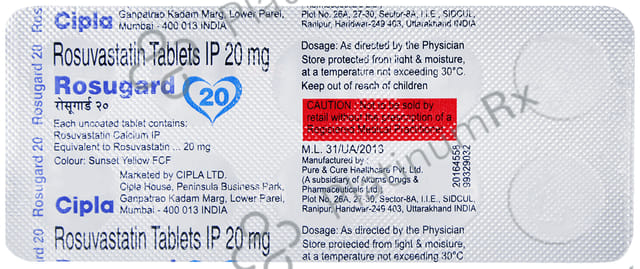 Rosugard 20mg Tablet 10s