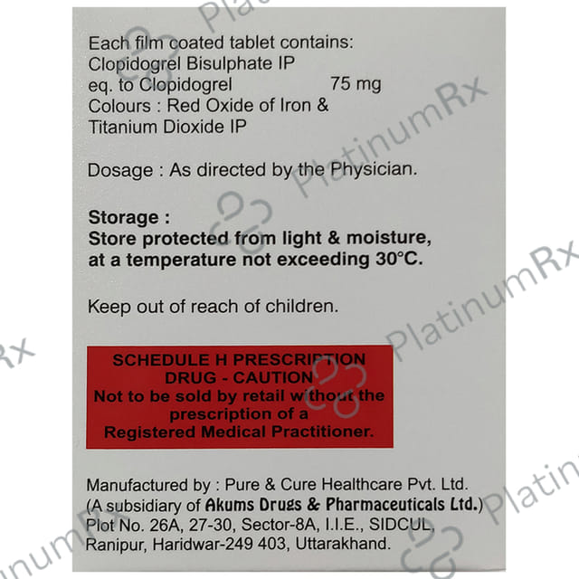 Clopicaid 75 Tablet
