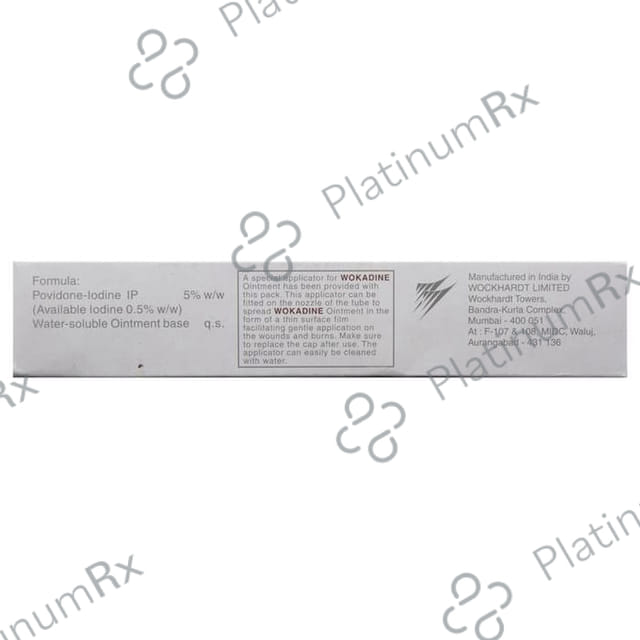 Wokadine 5% Ointment 125gm