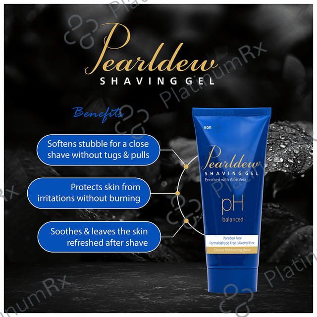 Pearldew PH Balanced Shaving Gel (100gm Each) 2 Tubes
