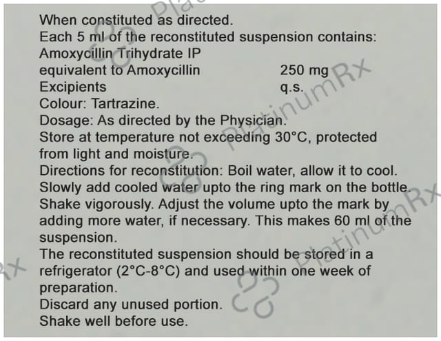 Mox 250mg Syrup 60ml