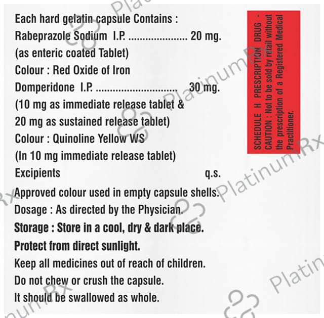 Rabovil Duo 30/20mg Capsule SR 10s