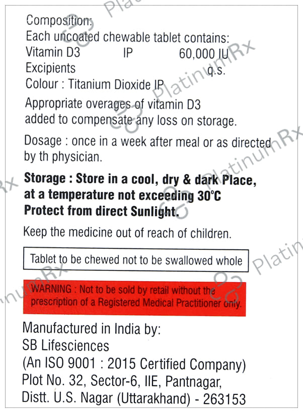 Dancalvi 60K Chewable Tablet Orange