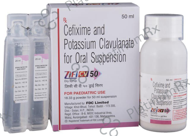 Zifi CV 50mg Dry Syrup 50ml