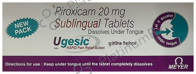 Ugesic 20mg Sublingual Tablet 10s