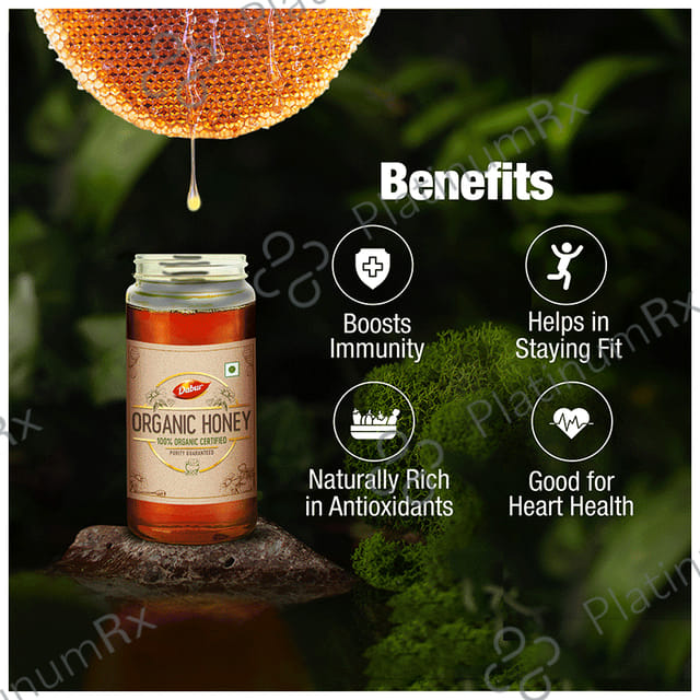 Dabur Organic Honey 100% Pure & Natural Raw 500gm