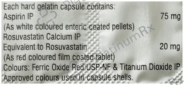 Rosuless A 20mg/75mg Tablet 10s