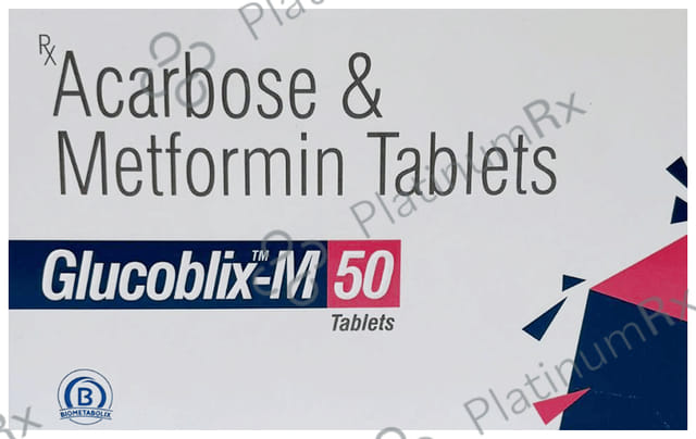 Glucoblix M 50mg Tablet 10s