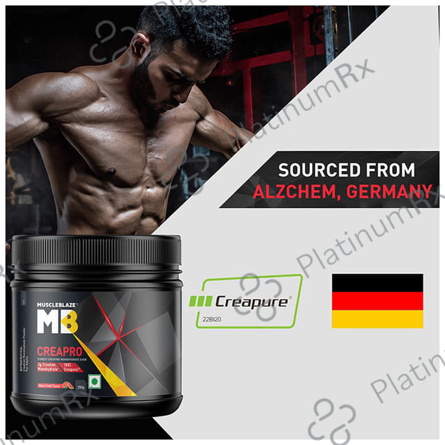 MuscleBlaze Creapro Creatine - With Creapure for Lean Muscles, Energy & Strength - Melon Twist