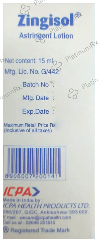 New Zingisol Lotion 15ml